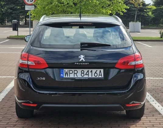 Peugeot 308 cena 50900 przebieg: 96300, rok produkcji 2019 z Pruszków małe 704